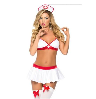 China Eco-Friendly Lingerie Sexy Costume Outfit Nurse Set Babydoll Bedroom Cosplay Honeymoon Nursing Clothing Fits Free Size, Sexy Valentines Lingerie for sale