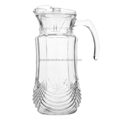 China Stocked Classic Daily Life High Quality tea coffee drinking Carved Pot glass pot for sale