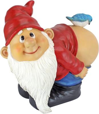 China Modern Handcrafted Resin Naked Buttocks Garden Gnome Statues Garden Ornament for sale