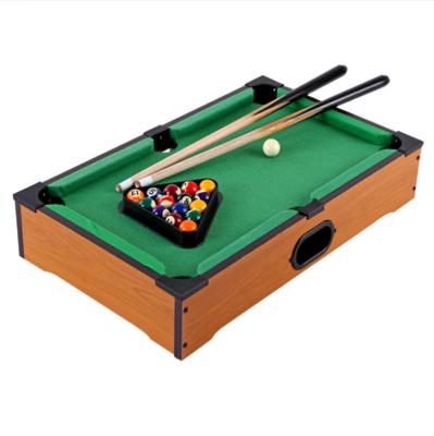 China Indoor Sports Game Table Mini Tabletop Pool Set Billiards Game Includes Game Balls, Sticks, Chalk, Brush and Triangle-Portable Billiards Game for sale