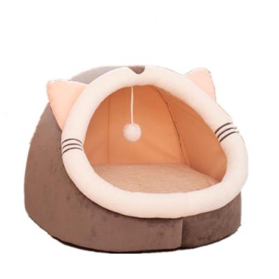 China 2021 Hot Sale Breathable Pet House High Quality Eco-friendly Egg Shape Dog Bed Lovely Portable Warm Detachable Washable Cat House for sale