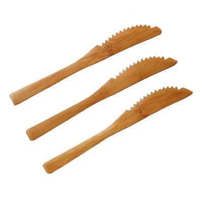 China Sustainable Recycling Bamboo Butter Dessert Bamboo Cutlery Knife Fruit Drawer Bamboo Knife for sale