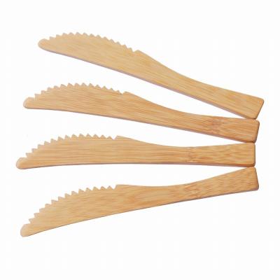 China High Quality Sustainable Coconut Butter Knife Bamboo Kitchen Knife for sale