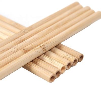 China Disposable Eco-Friendly 20cm Natural Bamboo Drinking Straws Reusable Straws for sale