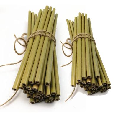 China 100% Natural Biodegradable Eco Friendly Beverage Straw Bar Accessories Drinking Organic Drinking, Bamboo Straw for sale