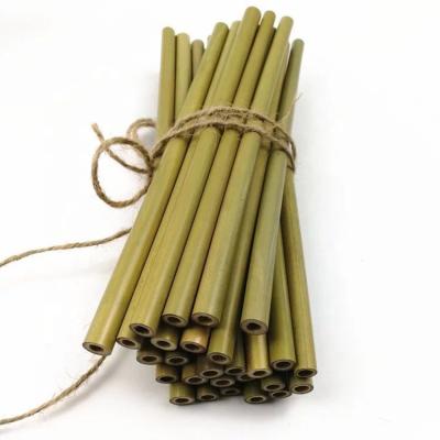 China Factory direct sale 100% natural biodegradable organic drink accessories eco-friendly drinking straws portable camping bamboo straws for sale