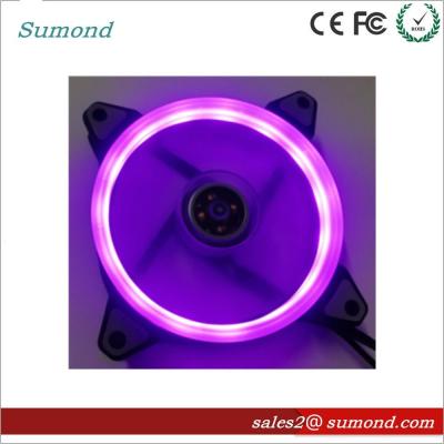 China Violette ABS van de het Geval RGB Ventilator 3W van PC van de de Machtscomputer Lage het Geval Koelventilator Te koop