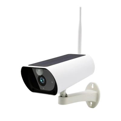 China De nieuwe Camera van P2P Wifi met de Zonne van de Machts ultra lage macht Draadloze Zonneip Camera van de consumptie1080p Openluchtkabeltelevisie Te koop