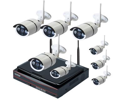 China 8CH 720P Wireless CCTV NVR IP Camera Kit 10 Inch Monitor Built In Router 12V/2A for sale