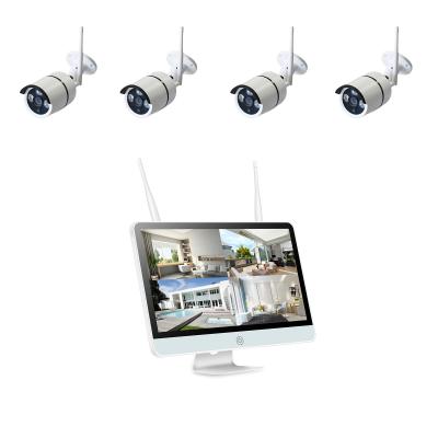 China 15.6 Inch Monitor HD NVR Kit 2.0MP H.264 4CH 1080P IP Camera Support Intercom CCTV Camera System for sale