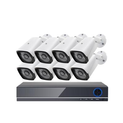 China 12V/2A 8CH 1080P HD NVR Kit POE Switch CCTV POE IP Camera System IP66 Waterproof for sale