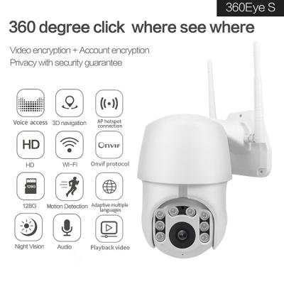 China De witte van de de Camera1080p Draadloze 4mm Lens van kabeltelevisie PTZ van WIFI HD IP Ingebouwde Spreker Te koop