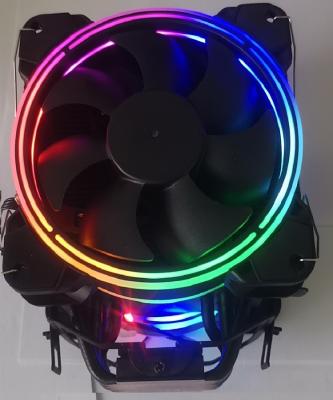 China Refrigerador do processador central RGB de 4 Pin para Intel LGA 115X/1366/2011/2066/AMD cabido com a função de PWM à venda