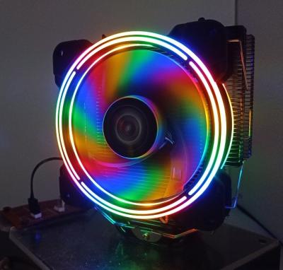 China 120mm cpu RGB Koeler 6 Koper Heatpipe voor Intel LGA 115X/1366/2011/2066/AMD Te koop