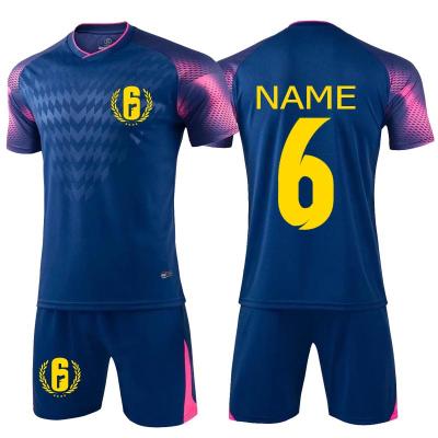 China Antibacterial Kids Football Youth Football Uniforms Men Team Training Set Sublimation Soccer Jersey Adult Soccer Wear Uniform In Stock for sale