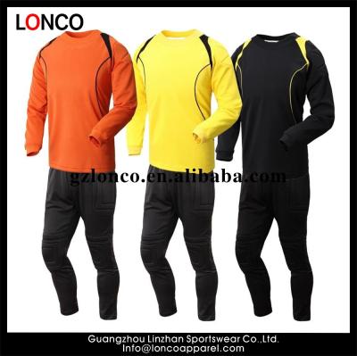 China Antibacterial Custom Design Bulk Long Sleeve Goalie Jersey Set, Goalie Soccer Jersey, Goalie Equipment for sale