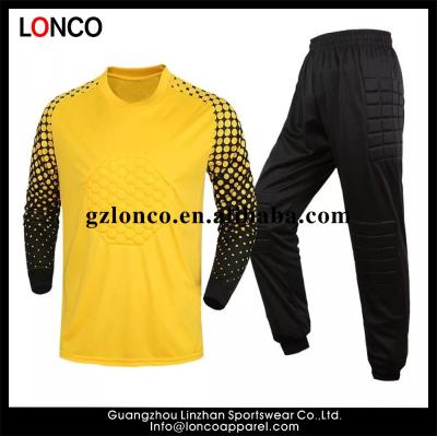 China Wholesale cheap antibacterial men suit soccer goalkeeper t-shirt,goalkeeper equipment,goalkeeper uniform set for sale