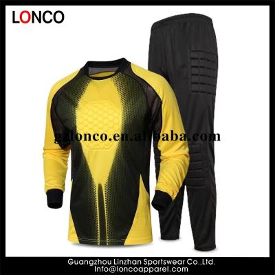 China 2017 Adult Antibacterial Soccer Goalkeeper Uniforms Mens Goalie Uniforms, Custom Sublimated Goalie Tank Tops Uniforms for sale