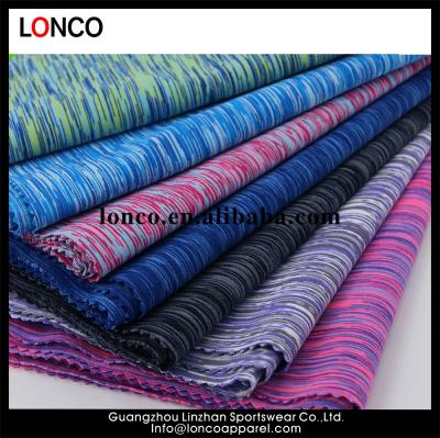 China Camouflage 87% Polyester 13% Spandex Space Dyed Fabric Yarn Blend Plain Jersey for sale