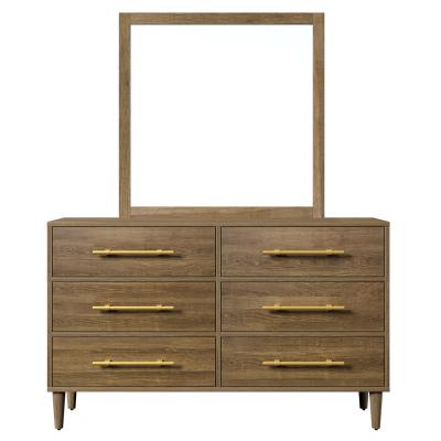 China HANYEE Walnut Style Removable Custom Modern Minimalist Multi-Drawer Dresser Multi-Function Locker for sale