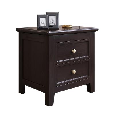 China North American cherry wooden nightstand single bedroom painting durable lightweight luxury type small nightstand for sale