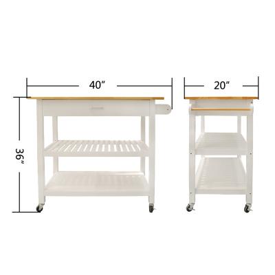 China New HANYEE Demountable Factory Custom Kitchen Island With Multifunctional Drawers Storage Shelves for sale