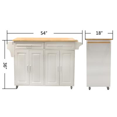 China HANYEE Removable Wholesale Factory Custom Kitchen Island With White Cabinetry Minimalist for sale