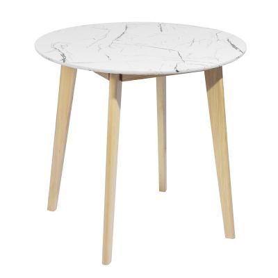 China HANYEE Demountable Factory Fashion Round Round Kitchen Custom Single Dining Table for sale