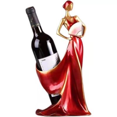 China Modern Concise Style Living Room Wine Cabinet Home Decoration Resin Opens Decoration Beauty Folding Fan Red Wine Rack for sale