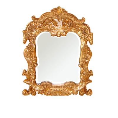 China Classic Elegant Mirror Frame Decoration European Wall Mounted Resin Mirror Frame for sale