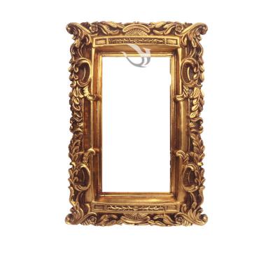 China Retro Style Photo Frame Resin Design Rectangular Photo Frame Classic Custom Oil Painting Frame for sale