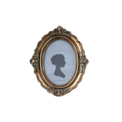 China European Classical 17*21.5cm Oval Frame Resin Photo Frame for sale