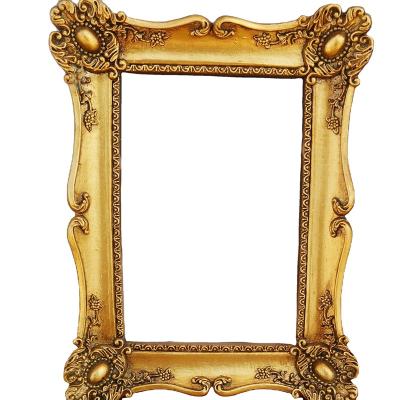 China Classical European Luxury Rectangular 6 Inch Resin Photo Frame Backdrops for sale