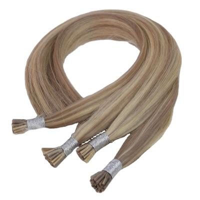 China Soft Clean Double Drawn I Tip Hair Extensions, Stick Tip Hair Extensions Keratin Bonds High Quality Hair for sale