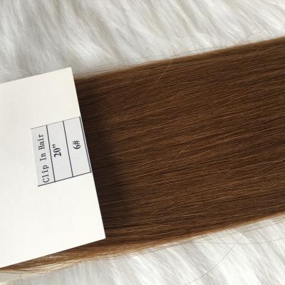 China 2022 clean soft new factory price russia remy hair clip in hair extensions for sale