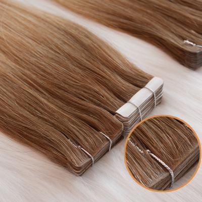 China Clean Soft Factory Wholesale Price Injected Tape Hair Extensions Customized Russian Remy Tape Hair Extensions Customized for sale