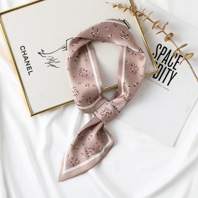 China 2023 Fashion Silk Shawl Silk Scarf Wholesale New Fashion Ribbon Bag Spring Silk Scarf Head Scarves For Hair for sale