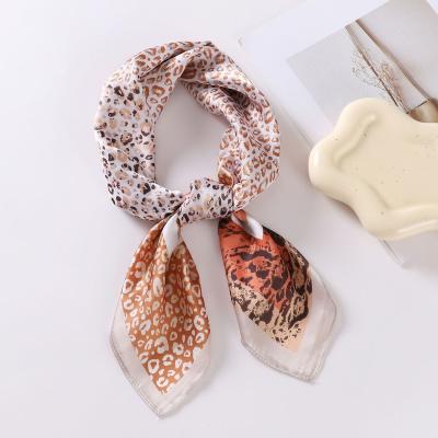 China 2023 fashion 70*70 retro silk scarf stereo letter printed chiffon silk scarf new professional silk scarf for women wholesale for sale