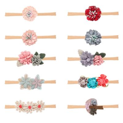 China 2023 European and American style children's hair band lace fashion hair bands new solid hair accessories bow for babies print spring and summer cloth children for sale