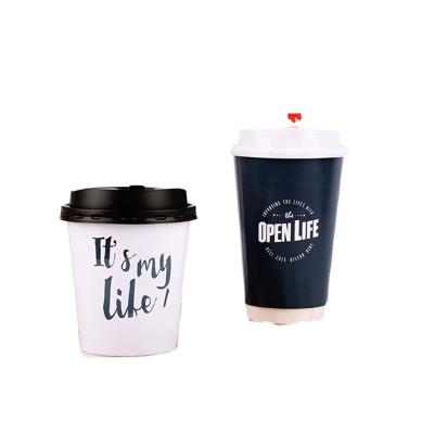 China Factory Customized Wholesale Disposable Double-Layer Biodegradable Coffee Paper Cup Wholesale for sale