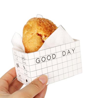 China Custom Recycled Bread Breakfast Toast Kraft Paper Materials Sandwich Takeout Box for sale