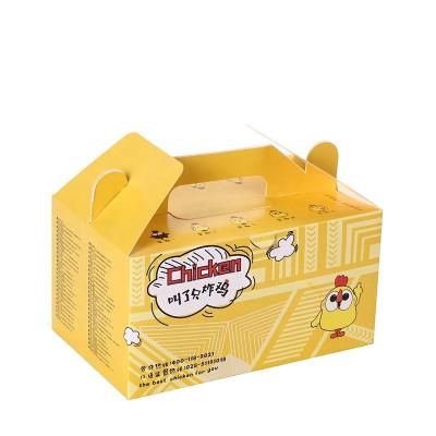 China Design Recyclable Custom Portable Professional Food Packing Box Fried Chicken Logo Takeout Box for sale