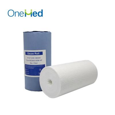 China Disposable Cotton Gauze Roll Medical Absorbent 100% Cotton for sale