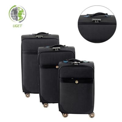 China Free Sample Polyester Printed Hard Shell Luggage Uk Vip Polycarbonate Suitcase for sale