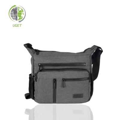 China Free Sample OEM Waterproof Men's Shoulder Genuine PU Leather Back Sling Cross - Body Messenger Customizable Fashion Lining Package Trunk Silk Bag for sale