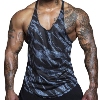 China Fast Sports Anti-Shrink Wear Bulk Fitness Designed Mens Muscle Workout Fitness Tank Top for sale