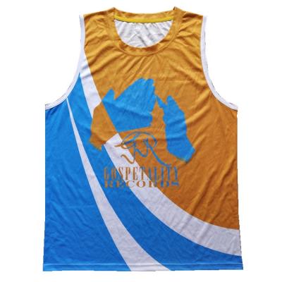 China China Anti-Shrink Factory Custom Design Your Own Sublimation Logo Printed Tank Top for sale