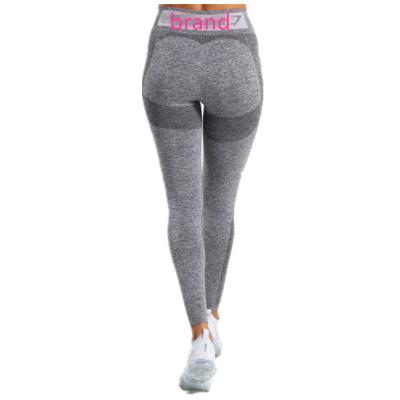 China Antibacterial Workout Clothes Gym Legging Gray Sport, Woman Legging Solid Color Fitness Woman Pants for sale