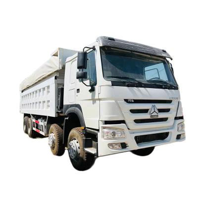 China Sinotruck 8x4 12 Wheels 50 Ton Howo Used Tipper Dump Truck For Sale 8000x2300x1500mm for sale