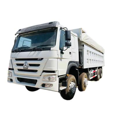 China Hot selling sinotruk 8X4 used dump truck 336HP dump truck howo truck new model for sale > 8L for sale